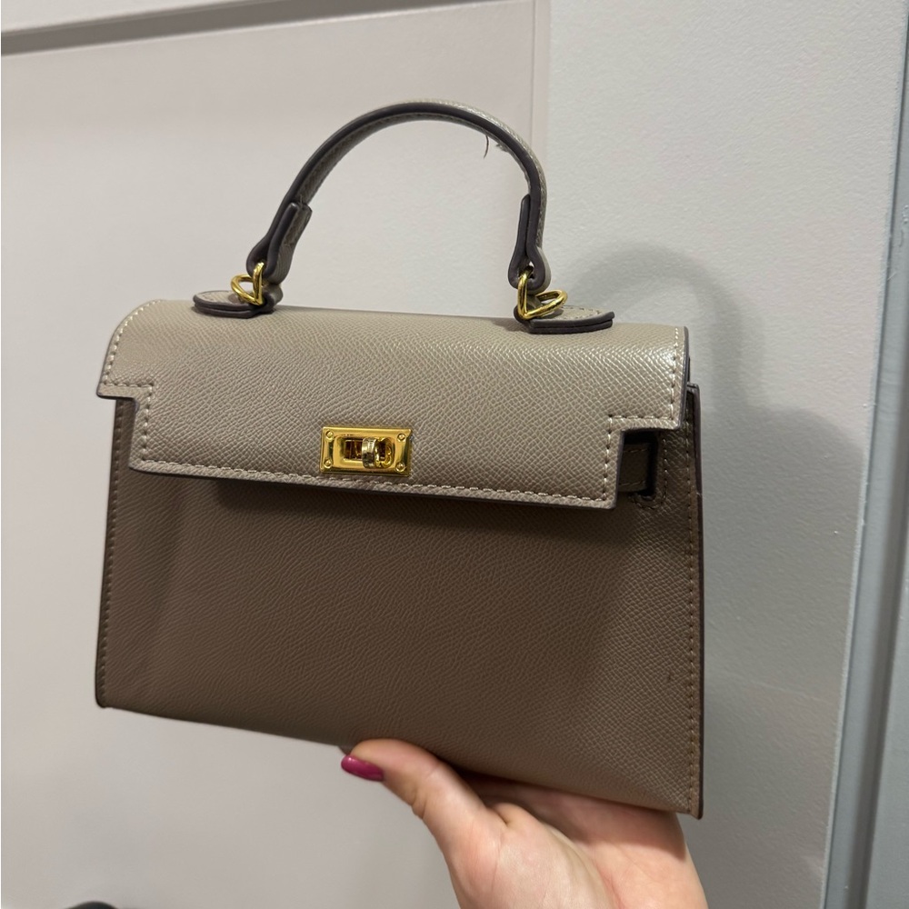 Tan mini bag